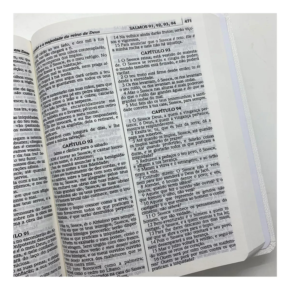 Bíblia ACF Letra Média Fina Semi Luxo Branca - Imagem 3