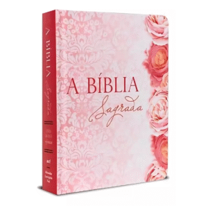 Bíblia ACF Letra Gigante com Ref e Mapas Rosas