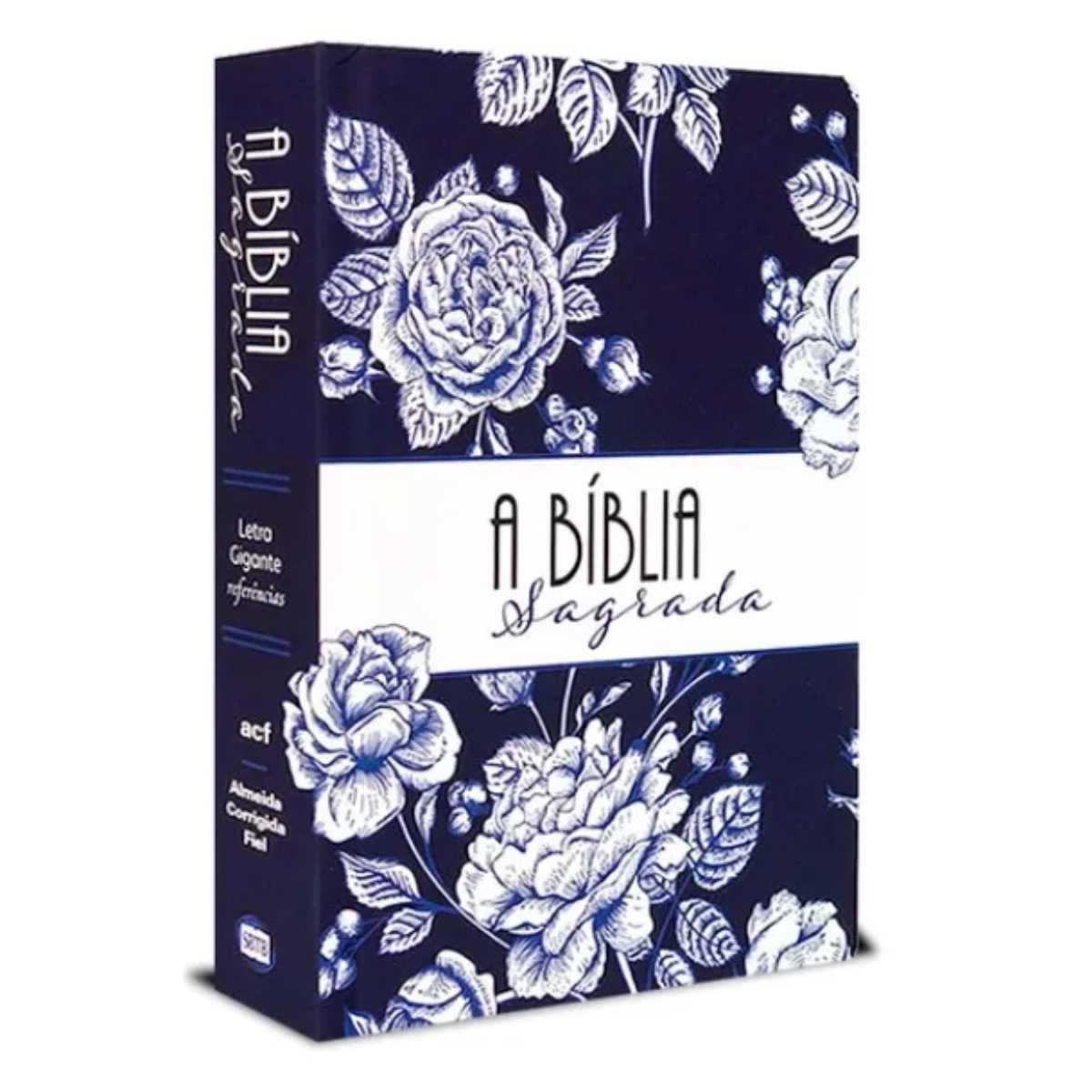 Bíblia Sagrada Acf Letra Gigante Com Referência & Mapas Capa Rosa Azul