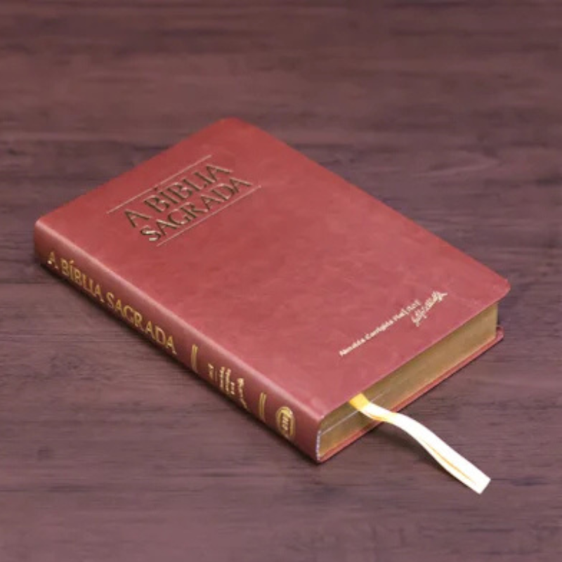 Bíblia ACF Letra Gigante Luxo Caramelo - Imagem 4