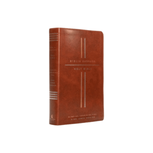Bíblia Bilíngue Português Inglês ACF KJV Couro Soft Marrom