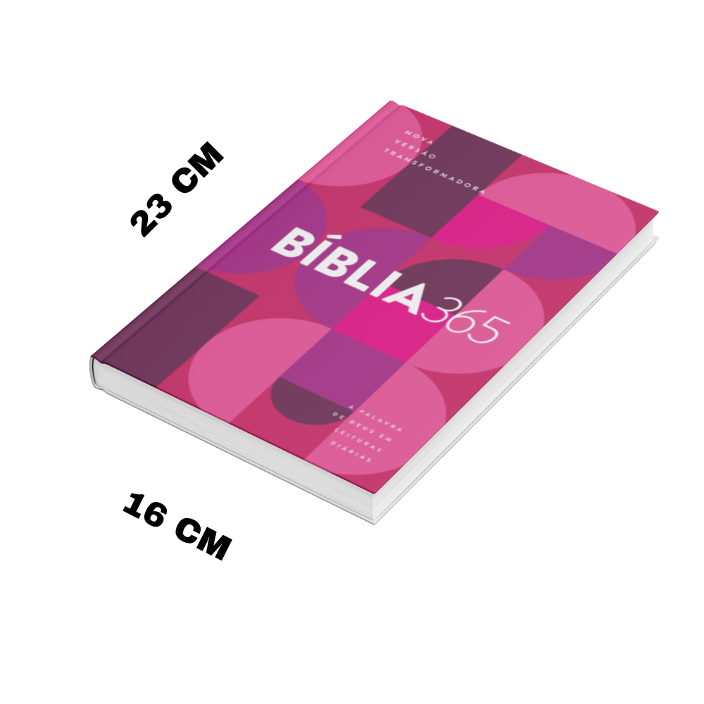 Bíblia 365 Roxa Feminina NVT Letra Grande Capa Dura - Imagem 3