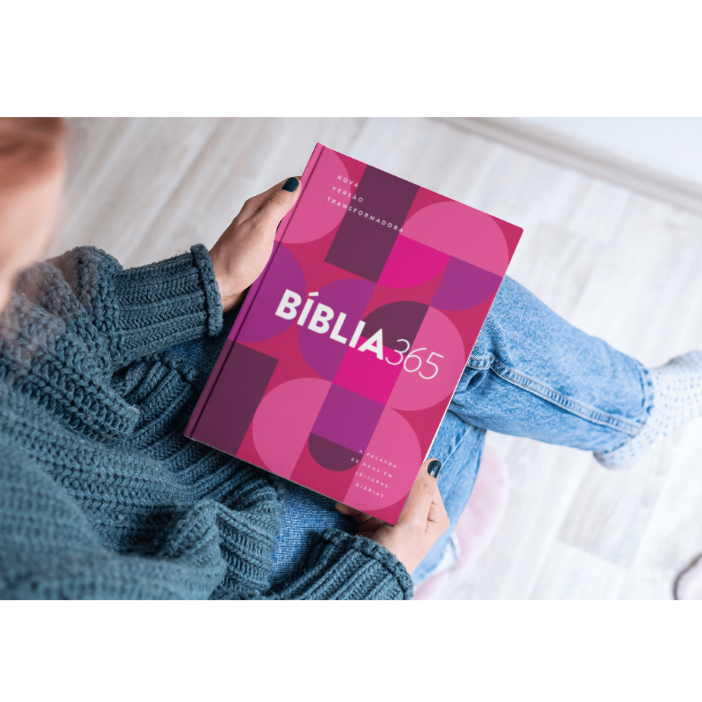 Bíblia 365 Roxa Feminina NVT Letra Grande Capa Dura - Imagem 4