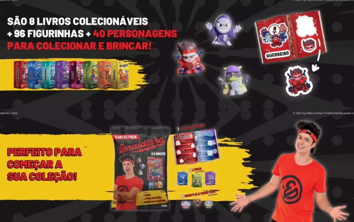 Coleção - Elo Monsters Books - Enaldinho - Caixa C/ 50 Pacotes (50 Gogos Sortidos) - Imagem 2