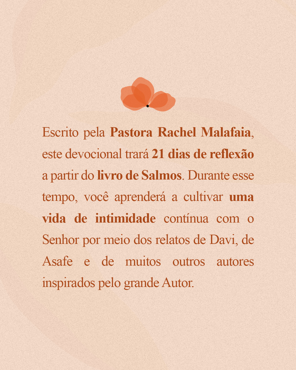 Livro Diário De Uma Salmista 21 Dias De Devocionais Rachel Malafaia - Imagem 2