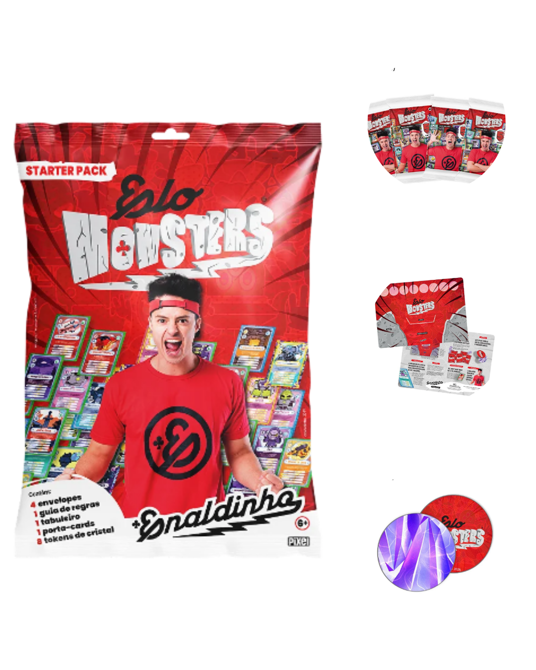 STARTER PACK CARDS ELO MONSTERS ENALDINHO  EDITORA PIXEL