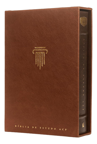Bíblia De Estudo Acf | Letra Normal | Couro Soft Marrom, De Thomas Nelson. Estudos Biblicos, Vol. Único. Editorial Thoma