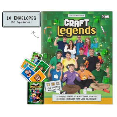 Capa do livro Album Craft Legends - 50 figurinhas